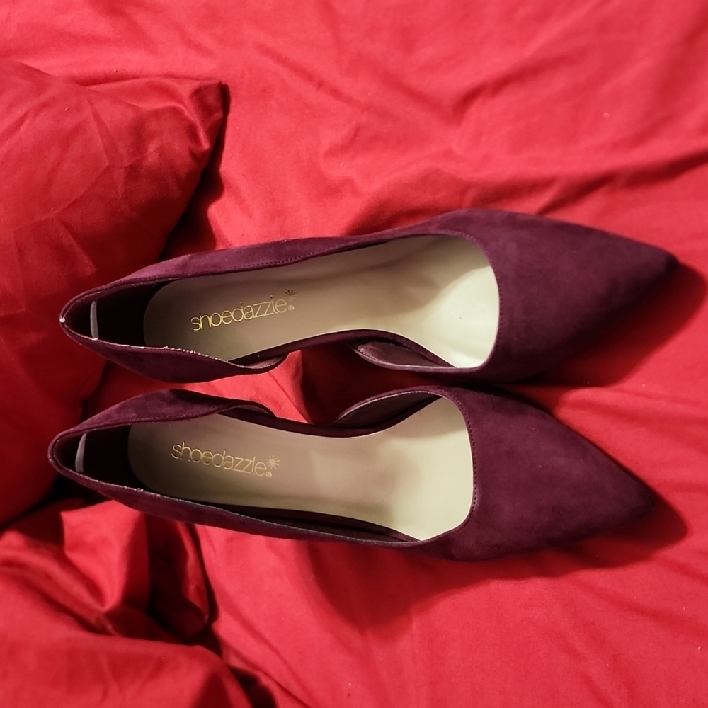 Burgundy shoes